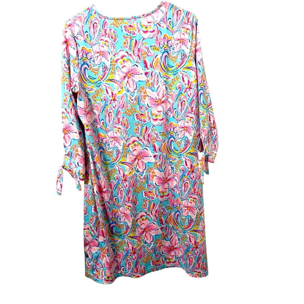 💙Stella Parker Floral Pink and Blue Swim Cover-Up - Picture 6 of 6